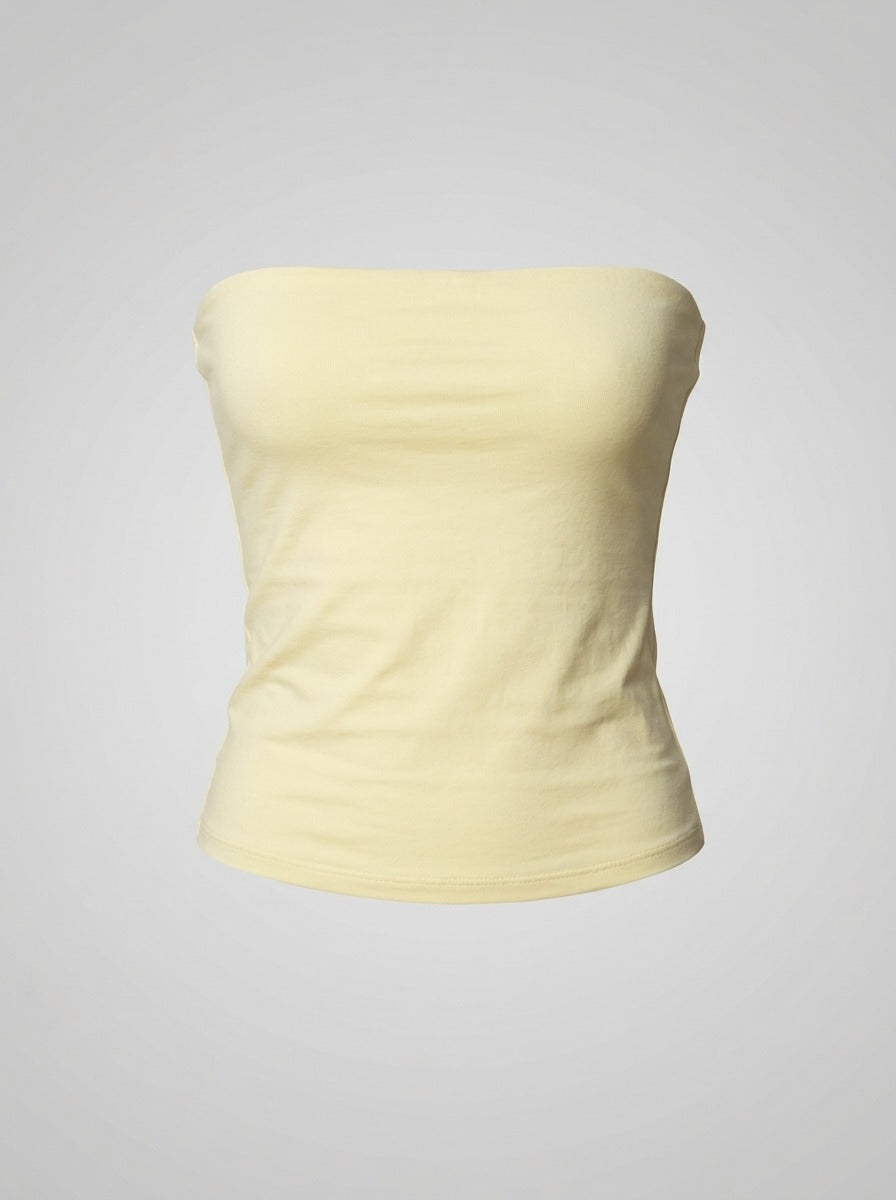 Butter Yellow Tube Top