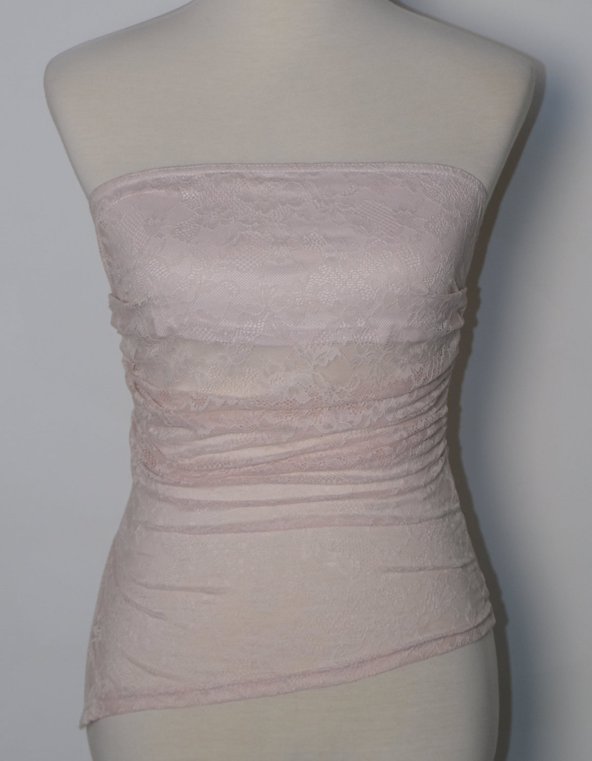 Light Pink Lace Tube Top