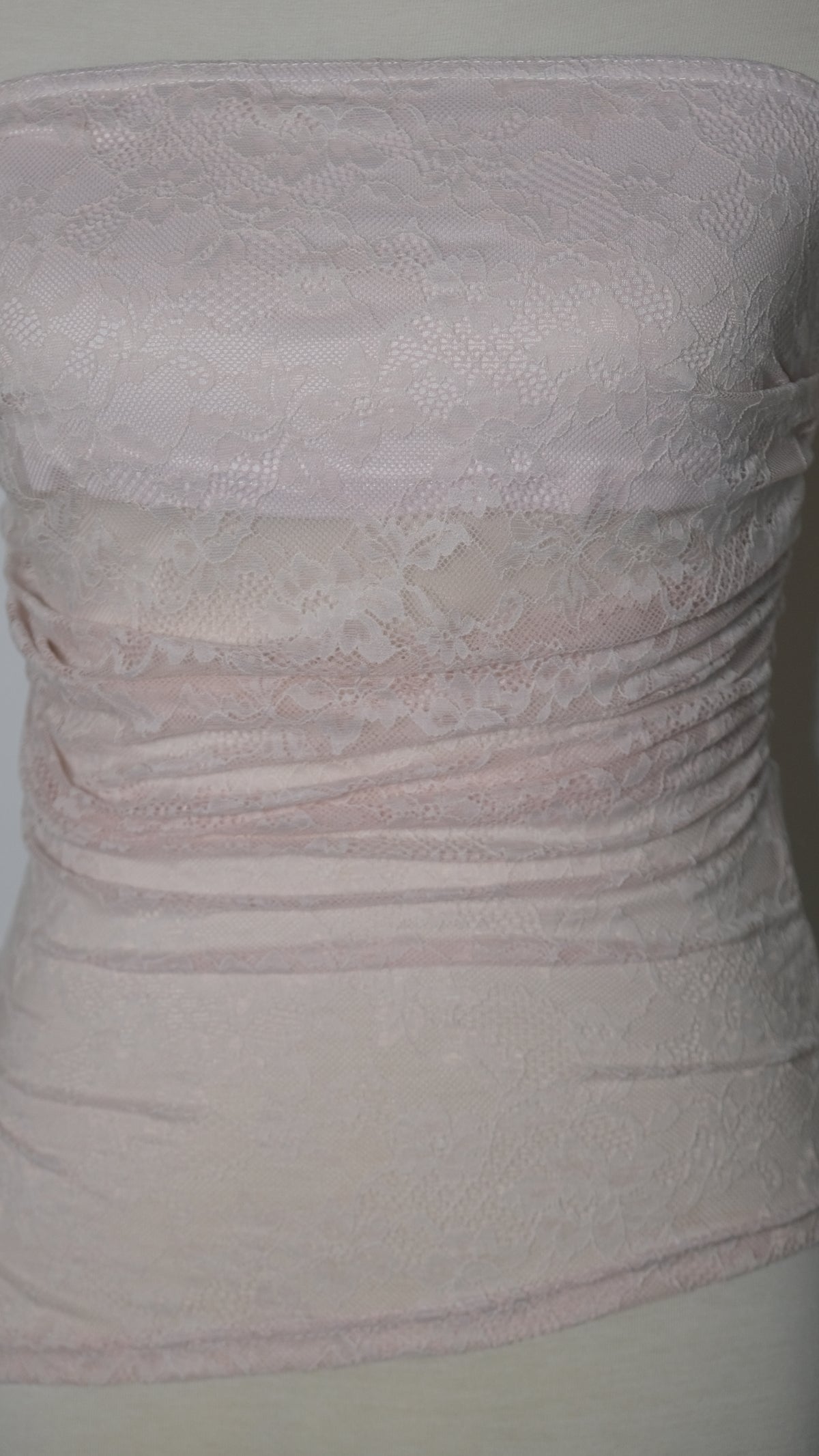 Light Pink Lace Tube Top
