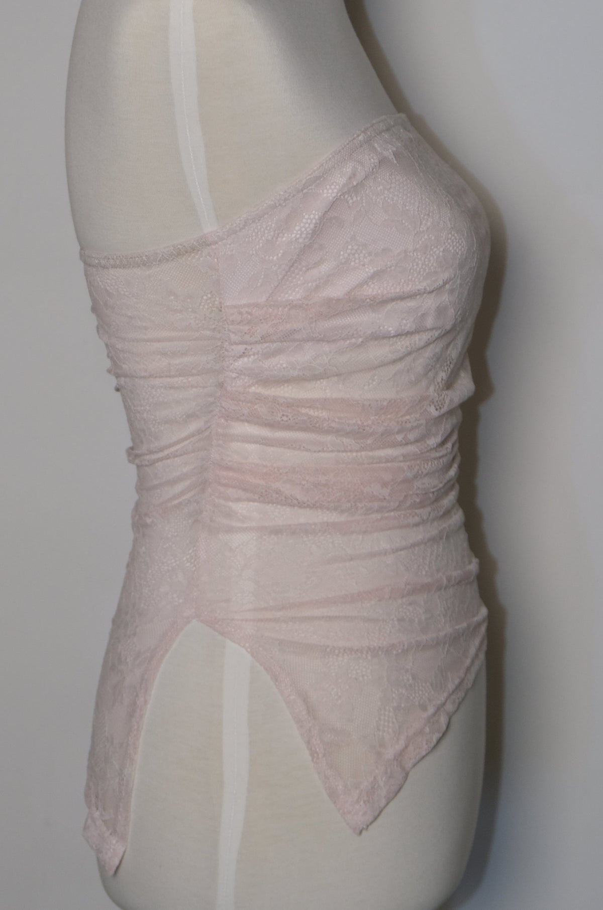 Light Pink Lace Tube Top
