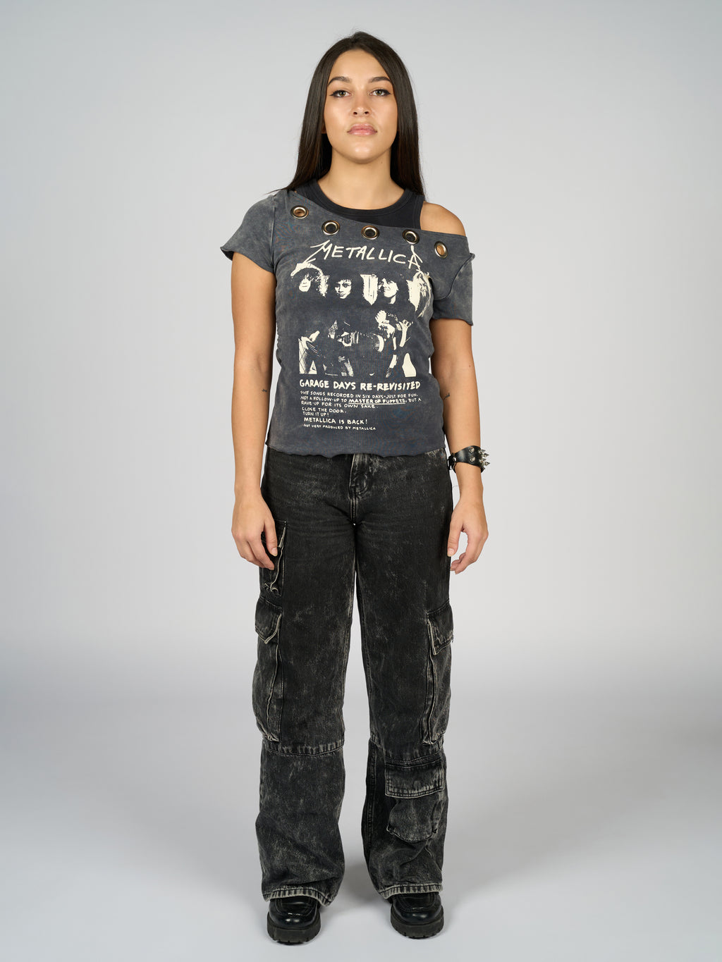 Metallica Grommet Neckline Shirt