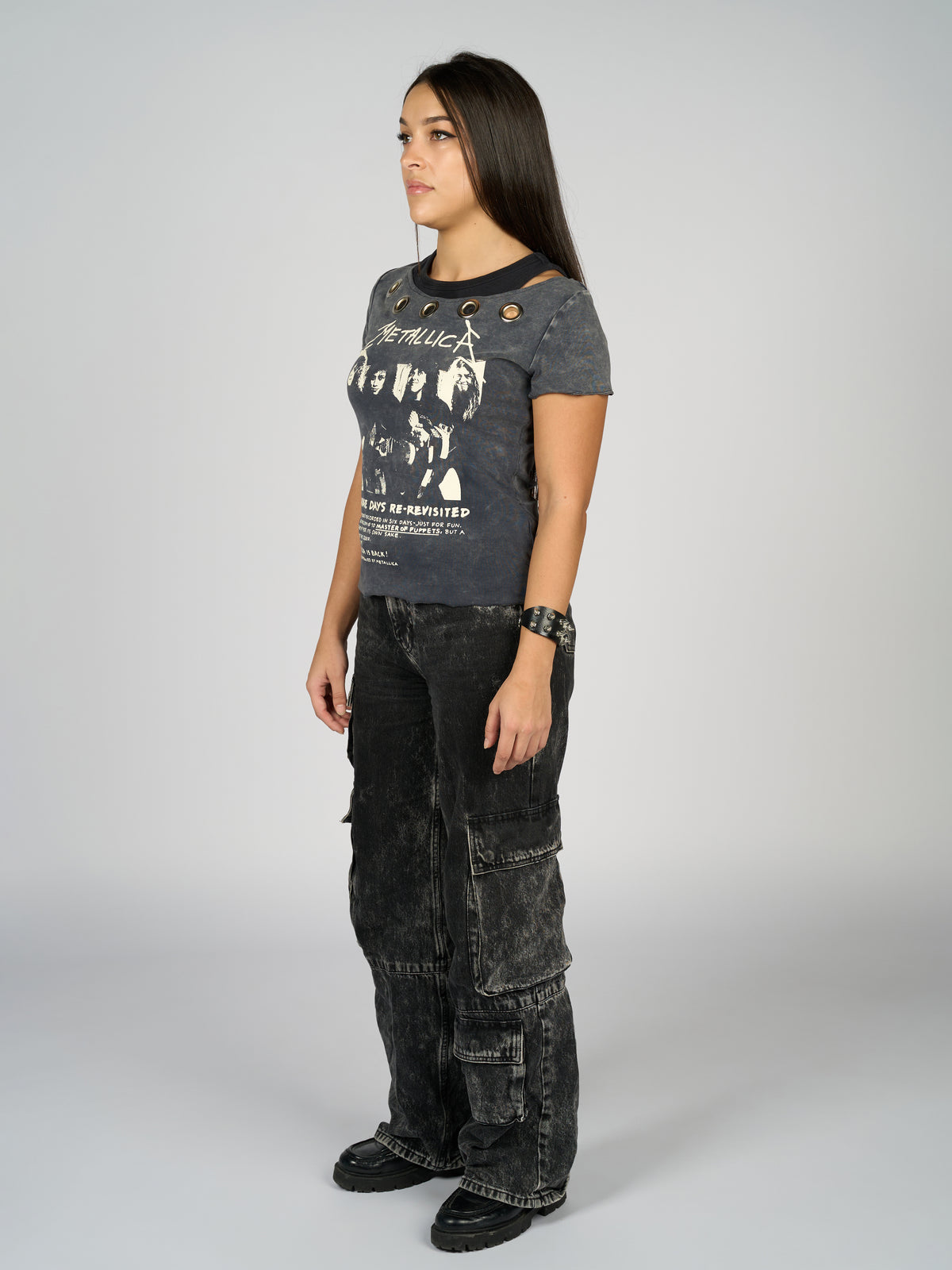 Metallica Grommet Neckline Shirt