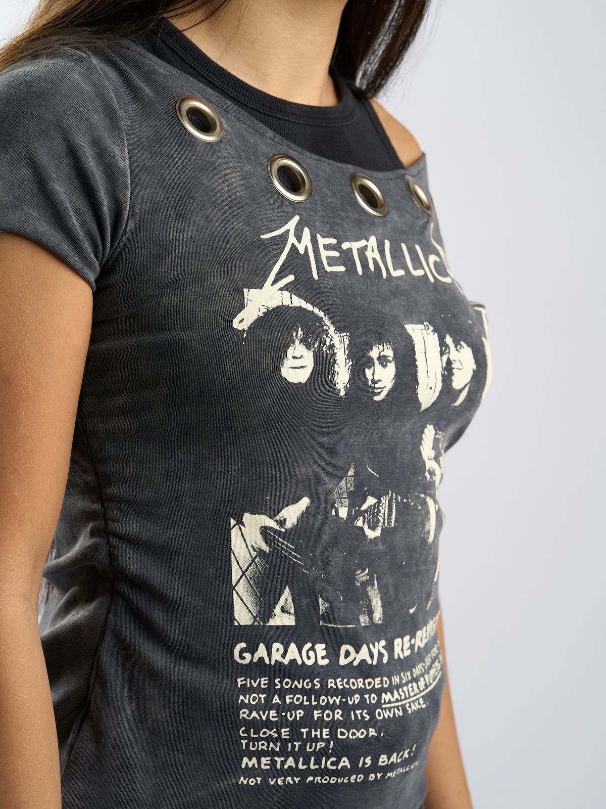 Metallica Grommet Neckline Shirt